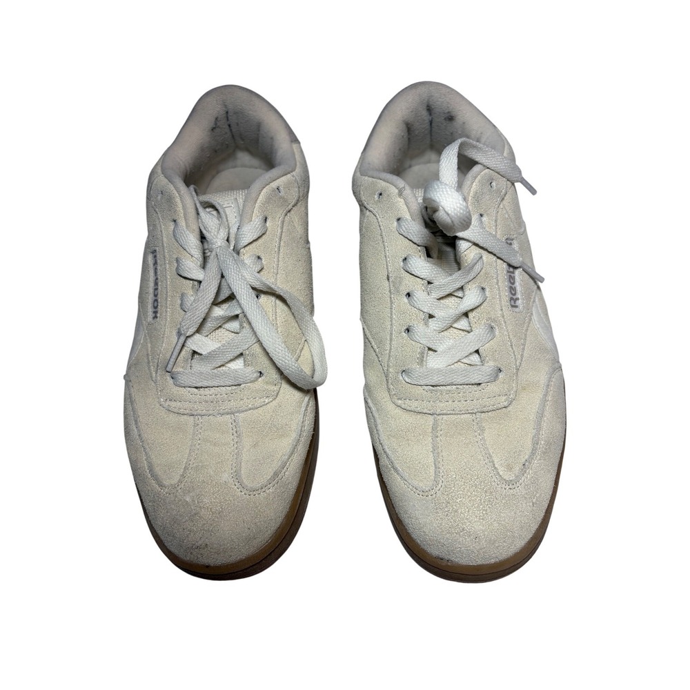 Reebok Club C Cream Suede Gum Sole Low Top Sneakers  Womens 8.5